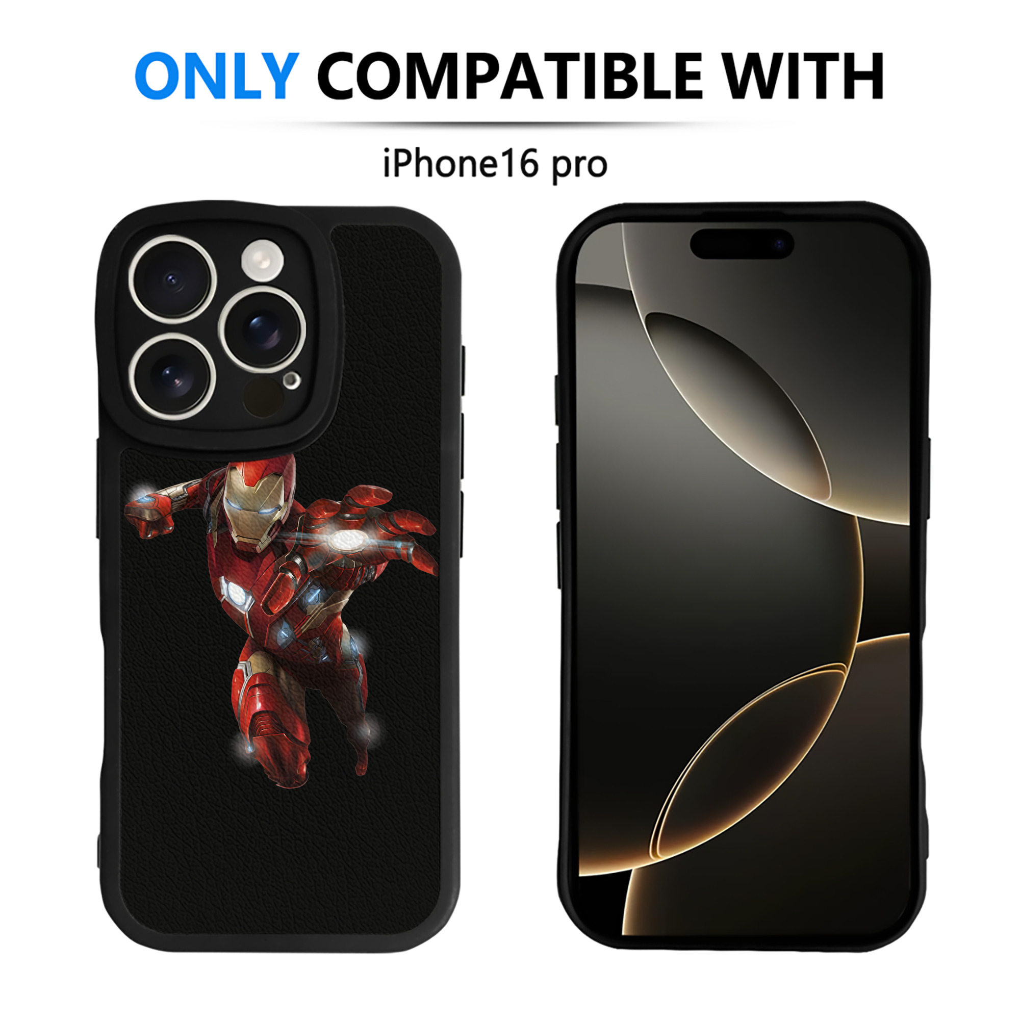 （画像用） アベンジャーズ The Avengers 【iPhone 16シリーズ対応】シリコンスマホケース（レザー調） 材質：シリコン